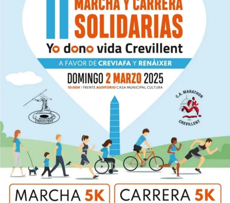Vuelve la marcha solidaria a Crevillente de la mano de Obra Social Cableworld